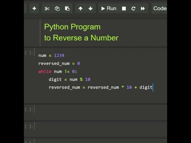 #python program to reverse a number || #coding  #math