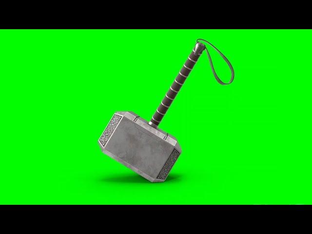 Green Screen Thor Mjolnir