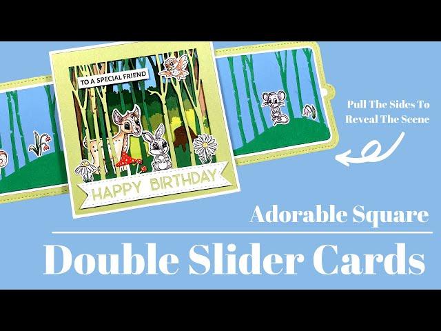 Square Double Slider Card