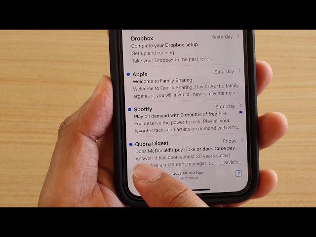 How to Filter Mail Inbox by Read / Unread on iPhone / iPad iOS 13