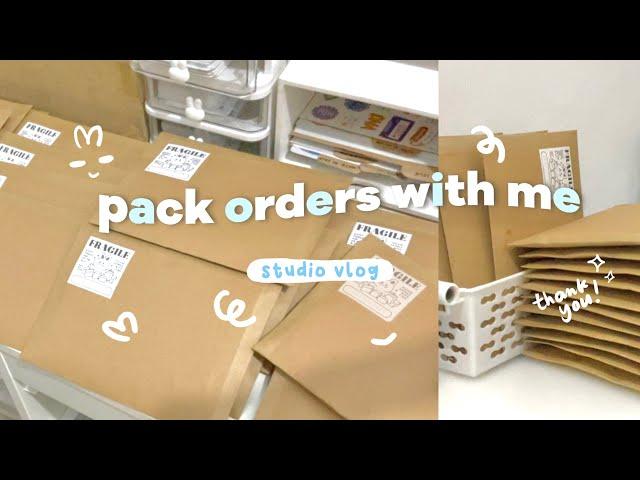 studio vlog 02 | packing sticker orders | Indonesia