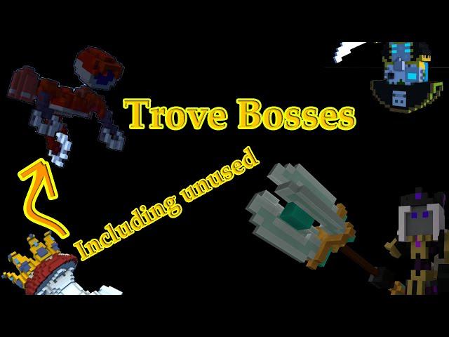 Trove - All adventure bosses showcase, including unused