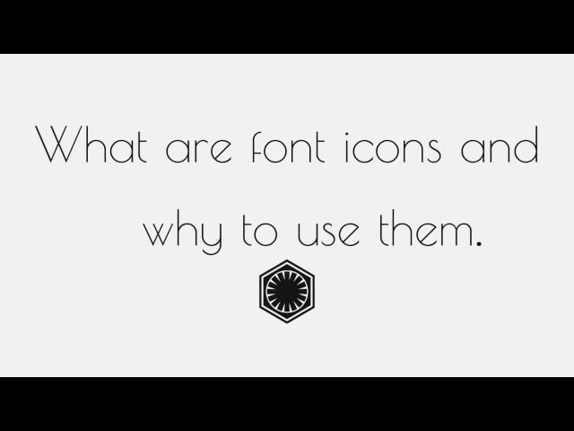 What Are Font Icons and Why To Use Them? - TheMindSpeaks