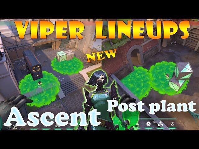 EASY VIPER LINEUPS ASCENT GUIDE [SMOKE & SNAKEBITE] VALORANT 2024