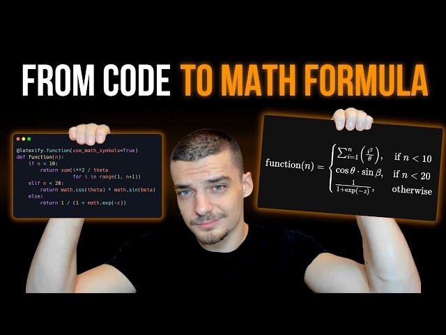 latexify: Turn Python Functions Into Math Formulas