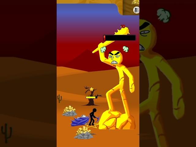 MINER AGAINST THE GOLDEN GIANT. STICK WAR LEGACY #stickwarlegacy #sparta #gaming #gameplay #stickman