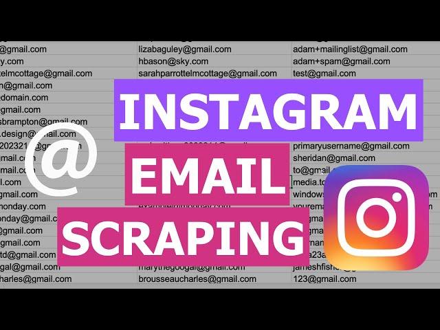 How to Scrape Emails from Instagram Profiles for any Niche and Location