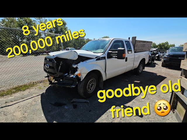 So I crashed my Ford super duty f250 !