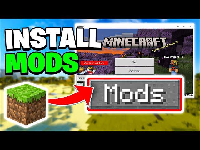 How to DOWNLOAD MODS in MINECRAFT WINDOWS EDITION!