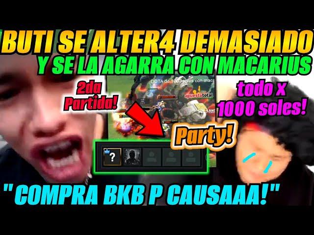 LO PARCHARON A MACARIUS!!BUTI SE DESCONOCE Y SE LA AGARR4 CON ÉL EN PARTY!