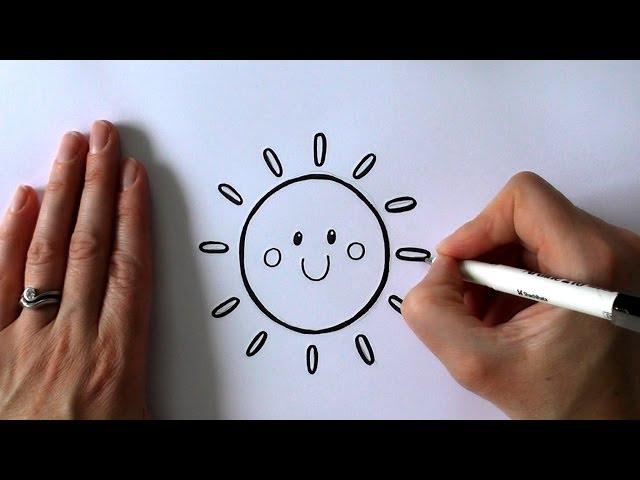 How To Draw A Cartoon Sun | Quick and Easy Bullet Journal Doodle Ideas | bujoTIGER (ZOOSHii)