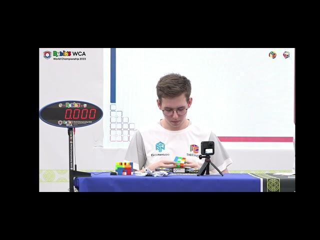 Rubiks WCA World Championship 2023 3x3 Finals - Matty Hiroto Inaba Vs Tymon Kolasinski