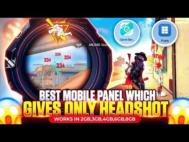 Secret Mobile Panel For Auto Headshot Sensitivity Setting For Free Fire Max / Best Sensitivity