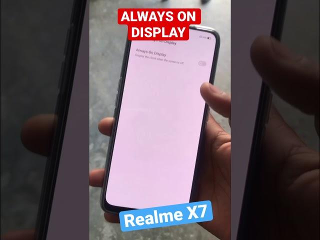 #shorts Realme X7 Always On Display Feature