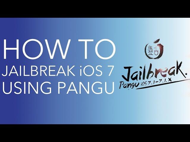 Jailbreak iOS 7.1.x with Pangu on Mac