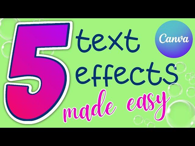 Canva Text Effects: Taking Your Design Skills to the Next Level