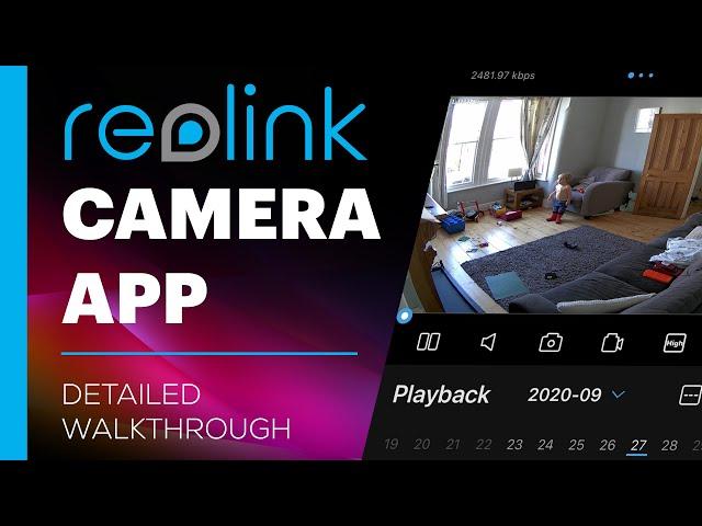 Reolink IP Camera - Smartphone App Full Demo