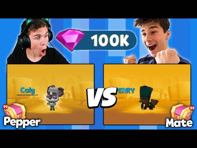 100.000 GEMS  CALY OPENING BATTLE! Mate VS @PepperPlayz | Zooba deutsch