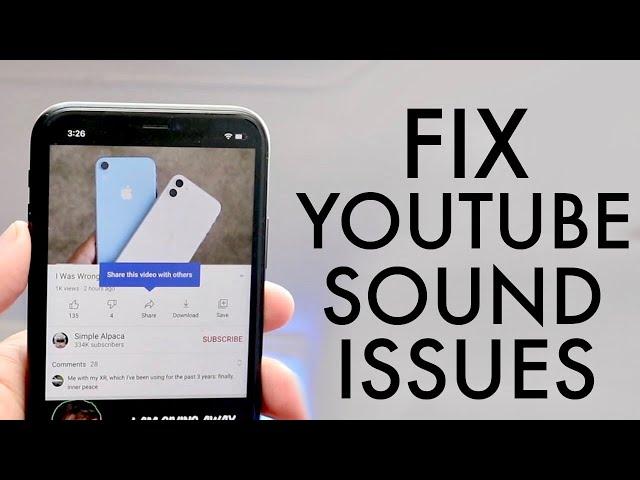 How To FIX YouTube Sound Not Working On iPhone!