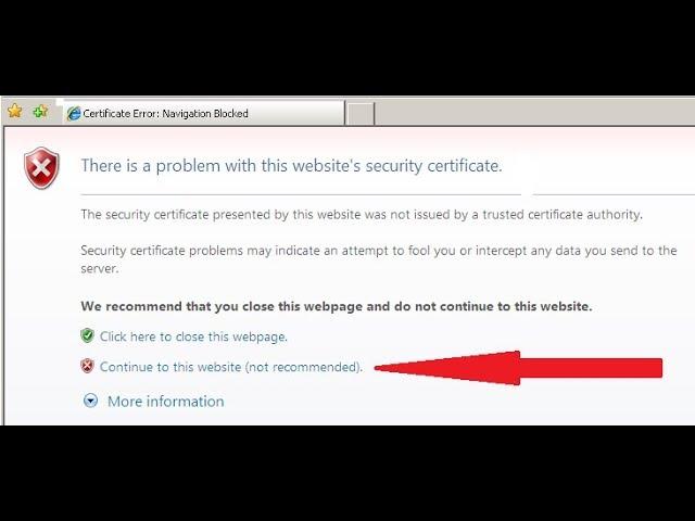 internet explorer certificate error fix windows 7,8,9,10 in (HINDI)