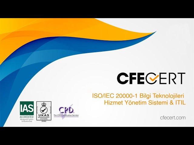 Webinar - ISO/IEC 20000-1 Bilgi Teknolojileri Hizmet Yönetim Sistemi & ITIL