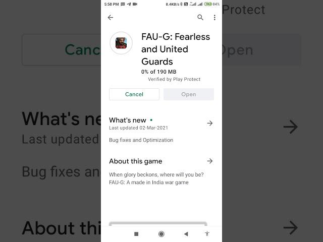 faug new update coming to play store #bugfix #newupdate