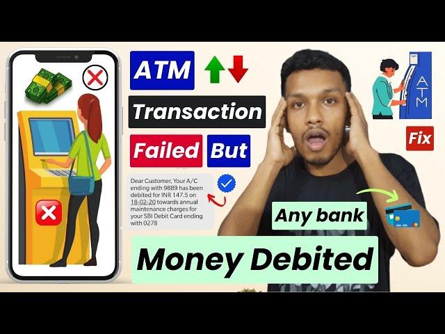 Atm transaction failed but money debited | cash not received from atm but amount deducted