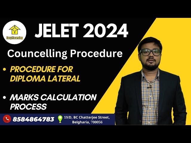 JELET 2024 Counselling Process , Procedure for Diploma lateral Marks Calculation process