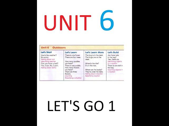 Let's go 1   unit 6