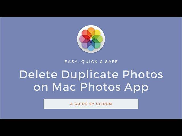 How to Delete Duplicate Photos on Mac Photos App All at Once - Very Easy & Quick