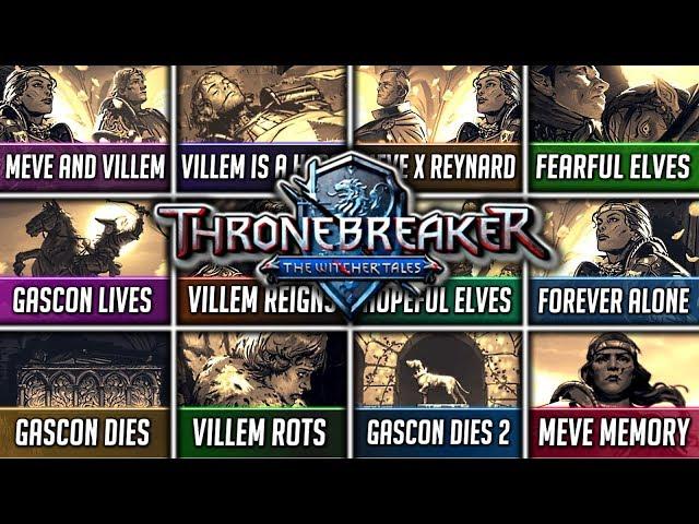 Thronebreaker: The Witcher Tales ► ALL ENDING VARIATIONS + HIDDEN DETAILS