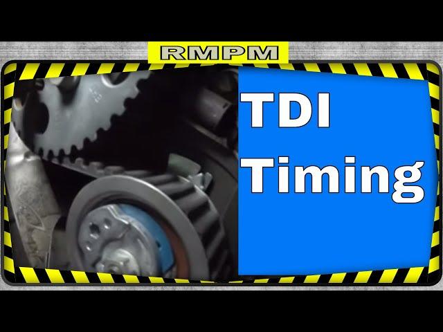 Timing Belt and Water Pump replacement TDI, How to Properly set engine Timing from scratch