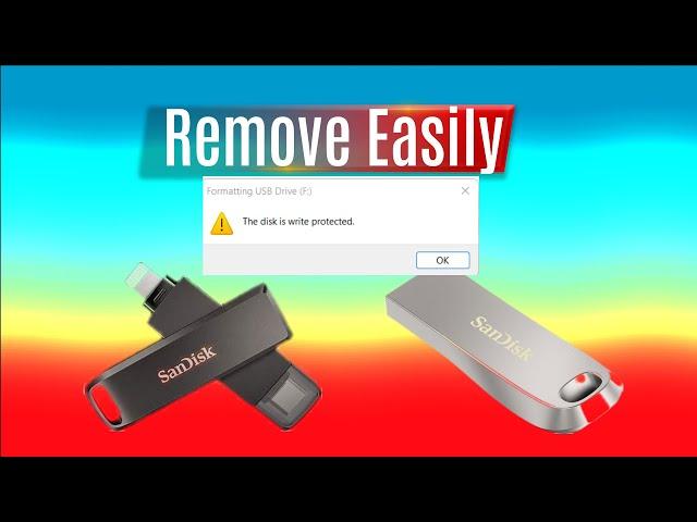 How to Remove Write Protection From USB Pendrive | "The disk is write protected" [Fix]