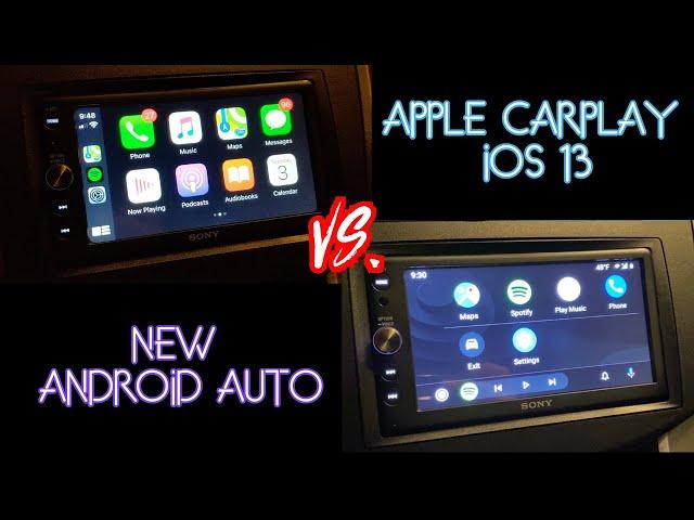 Apple Carplay (iOS 13) Vs. NEW Android Auto!