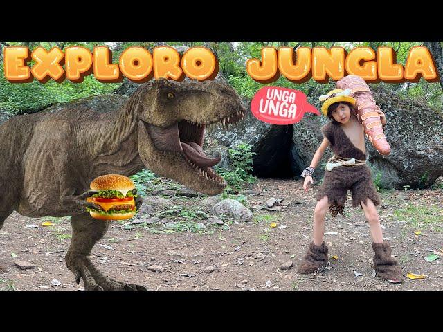 EXPLORO la Jungla del T REX y me como su HAMBURGUESA