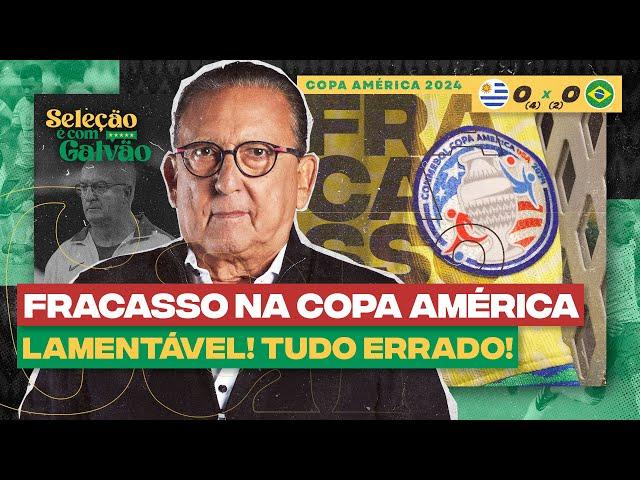 BRASIL ELIMINADO DA COPA AMÉRICA! "É A PIOR FASE DA HISTÓRIA DA SELEÇÃO" | Galvão Bueno comenta