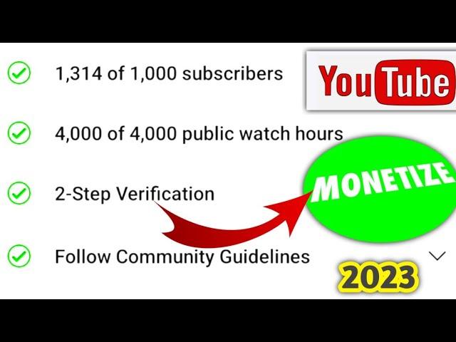 Channel monetize kaise kare -l YouTube channel monetize kaise karen 2023 -l Hindi