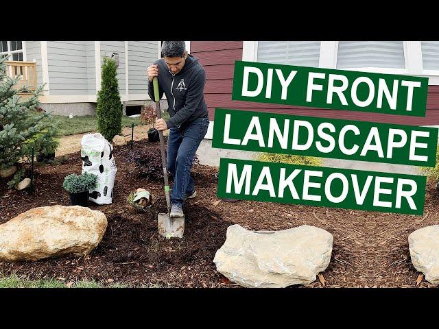 DIY Front Yard Landscaping Makeover on a Budget