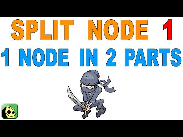 Tutorial - Intermediate - Split Node 01 - Simple Split Node - Split 1 Node in 2 Parts - Freeplane