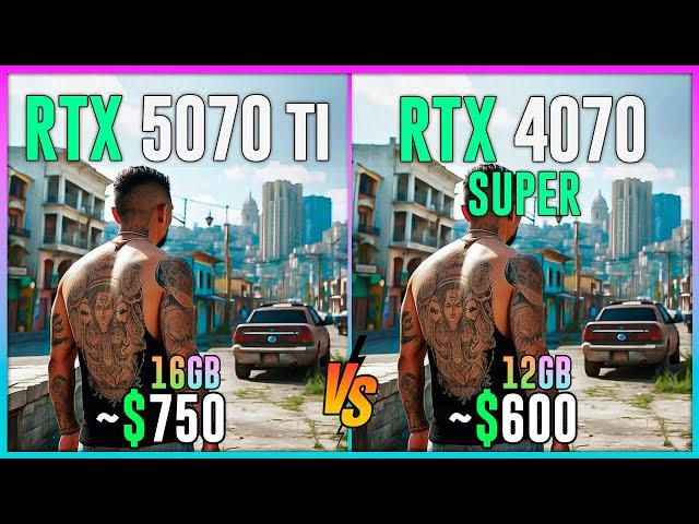 RTX 5070 TI vs RTX 4070 SUPER  - Test in 16 Games