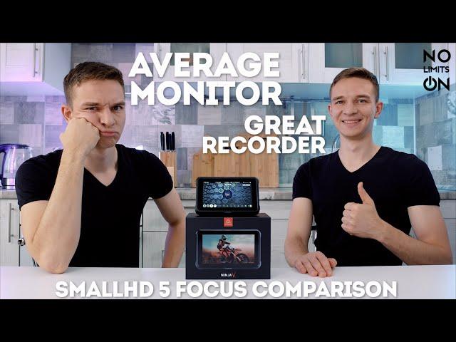 Atomos Ninja V great recorder, but average monitor | SmallHD Focus 5 Comparison