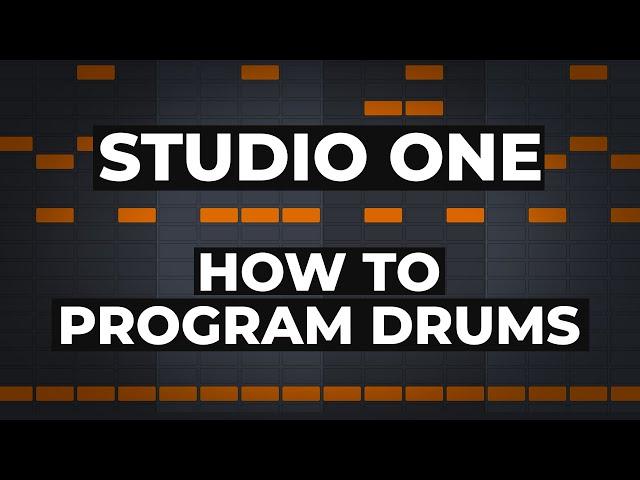 Presonus Studio One - How To Program Midi Drums