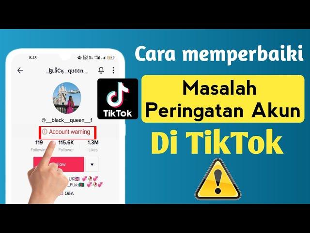 Cara Memperbaiki Masalah Peringatan Akun TikTok ||  Cara Menghapus Peringatan TikTok (2022)