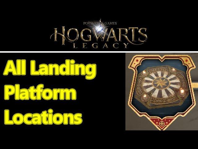 Hogwarts Legacy Landing Platform locations, all 20 spots, Legendary Quidditch Captain gear set