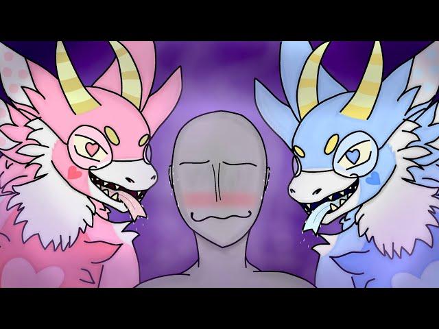 [Furry ASMR] Stuck Between Two Dragon Boys~