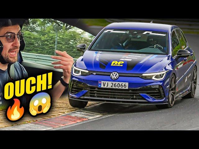 HOT LAP!Modified VW Golf 8 R Tried to BURN ME! // Nürburgring