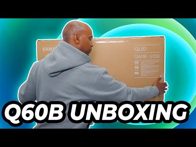 Samsung Q60B QLED 4K Television Unboxing And Setup