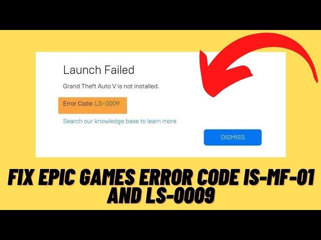 How to Fix Epic Games Error Code Is-Mf-01 and LS-0009 on Windows 11/10 [Tutorial]