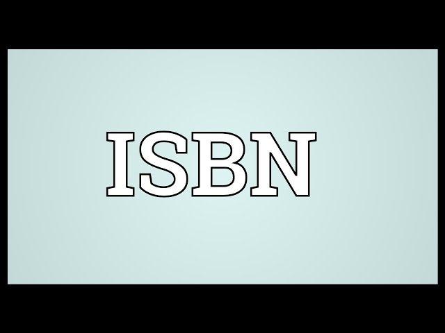 ISBN Meaning