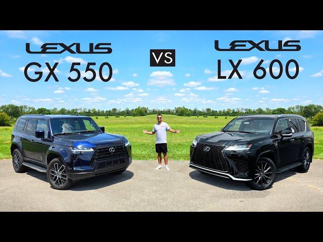 LUXURY TANKS! -- 2024 Lexus GX 550 vs. 2024 Lexus LX 600: Comparison